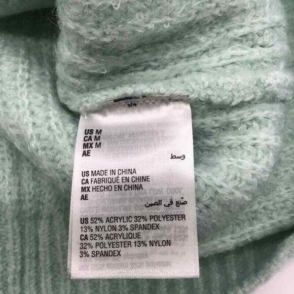 INC Concepts Women’s Medium Mint Green Volume Sleeve Pullover Sweater NWT - Picture 3 of 9